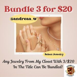 3/$20 Bundle Jewelry Sale! Earrings, Rings, Necklaces, Bracelets, etc!